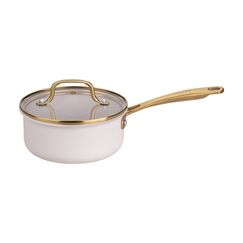 Fackelmann 66197 Kochtopf 1,2 l Rund Beige, Gold