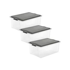 Rotho 3er Set Box 38 l Compact