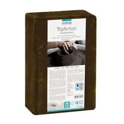 GLOREX 68073705 Töpferton 5 kg Schwarz 1 Stück(e)
