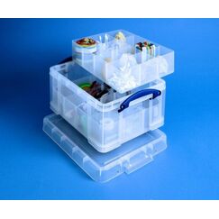 Really Useful Boxes 21C+2xDIV Aufbewahrungsbox Rechteckig Polypropylen (PP) Transparent