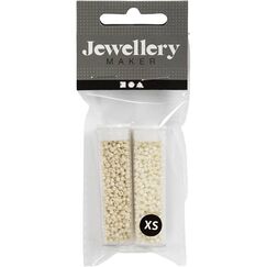 Creativ Company 68690 Perle Glasperle Glas Beige, Perleffekt