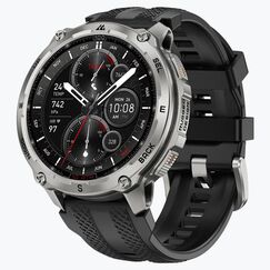 Kospet Smartwatch Tank T4 Silber 20 MIL- STD-810H, GPS, 10ATM Tauchuhr