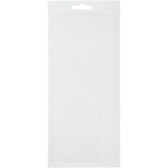 Creativ Company 70027 Dekorativer Aufkleber Papier, Kunststoff Weiß