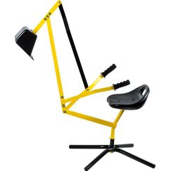 Vedes Outdoor active Metall Schaufelbagger, gelb und schwarz, Outdoorspielzeug, ca. 115x31x85 cm, ab 3 Jahren