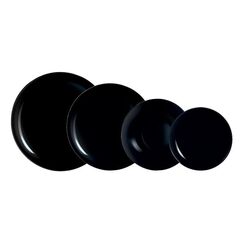 Arcoroc Evolution Dessertteller Rund Glas Schwarz 6 Stück(e)