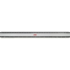 M+R 1840 Schreibtisch-Lineal 400 mm Aluminium 1 Stück(e)