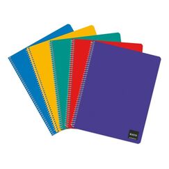 Elco 72881.07 Notizbuch A4 50 Blätter Blau, Grün, Rot, Violett, Gelb