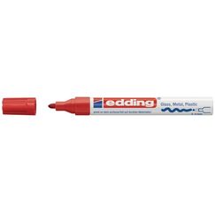 Edding 750 Permanent-Marker Feine Spitze Rot 1 Stück(e)