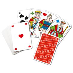 carta.media 7520 8 Brettspiel Piquetkarten mit grossen Zahlen Kartenspiel Kartenaustausch