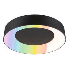 Paulmann LED Deckenleuchte Smart Home Zigbee 3.0 RGBW+ 1750lm 230V 20W dimmbar Schwarz matt