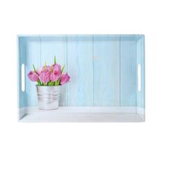 Kesper Serviertablett Tulpen 50x35x4,5cm
