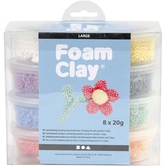 Creativ Company 780950 Töpferei-/ Modellier-Material Modellierton 160 g Gemischte Farben 8 Stück(e)