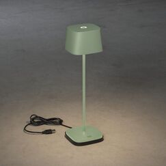 Konstsmide 7814-630 Außenbeleuchtung Tischbeleuchtung für den Außenbereich Nicht austauschbare(s) Leuchtmittel LED 2,5 W, Farbe: Grün, Grau, Länge: 1,5 m