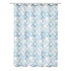 Kleine Wolke Concha Duschvorhang Ring Polyester Blau