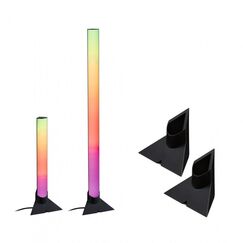 Paulmann EntertainLED Standfuss 2er Set vertikal schwarz, 132x67mm