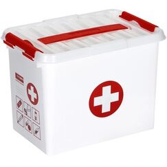 Sigma home 79301604 Aufbewahrungsbox Rechteckig Kunststoff Rot, Weiß