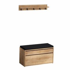 Woody Fashion 793ELG4020 Gaderobe Wand-montiert 5 Haken Holz