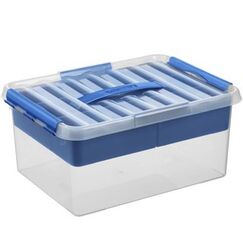 Sigma home 79400411 Aufbewahrungsbox Rechteckig Blau, Transparent