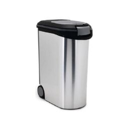 Curver Metallic Behälter für Tiernahrung Kunststoff Schwarz, Grau