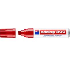Edding 800 Permanent-Marker Meißel Rot 1 Stück(e)