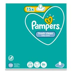 Pampers Fresh Clean 8001841078496 Babywischtuch 1200 Stück(e)