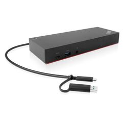 Lenovo ThinkPad Hybrid USB-C with USB-A Dock Kabelgebunden USB 3.2 Gen 2 (3.1 Gen 2) Type-C Schwarz