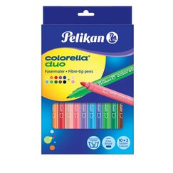 Pelikan Colorella Duo C407 Filzstift Fein Mehrfarbig 12 Stück(e)