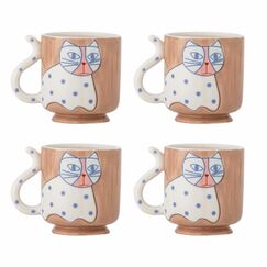 Bloomingville 82063040 Tasse Braun, Weiß Universal 4 Stück(e)