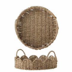 Bloomingville 82065292 Serviertablett Rund Braun