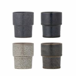 Bloomingville Ewan Tasse Schwarz, Blau, Braun, Grau Universal 4 Stück(e)