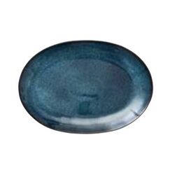 BITZ 821298 Serviergeschirr Steingut Schwarz, Blau Oval Servierplatte