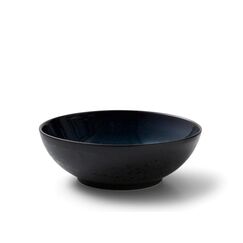 BITZ 821381 Speiseschüssel Salatschüssel Rund Steingut Schwarz, Blau 1 Stück(e)