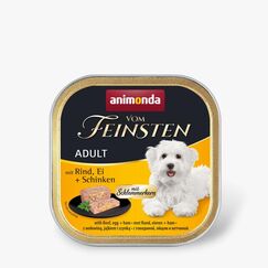 animonda Vom Feinsten 82667 Hunde-Dosenfutter Rind, Egg, Schinken Adult 150 g