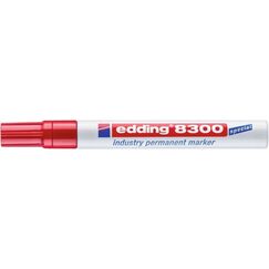 Edding 8300 Permanent-Marker Rundspitze Rot 1 Stück(e)