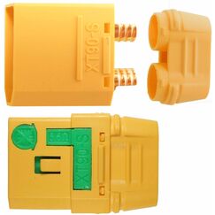 Muldentalelektronik 83424 Drahtverbinder XT90S Orange