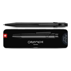 Caran d-Ache Black Code 849 Schwarz Clip-on-Einziehkugelschreiber 1 Stück(e)