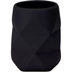 Kleine Wolke Crackle Schwarz Freistehender Zahnbürstenhalter