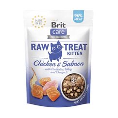 Brit RAW Treat Cat Kitten Katzen-Trockenfutter 40 g Huhn, Lachs