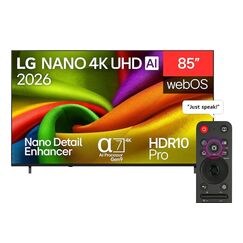 LG NANO 4K UHD AI 85NU850B6LA 2,16 m (85") 4K Ultra HD Smart-TV WLAN Schwarz