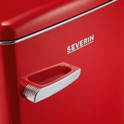 Severin RKS 8830 Retro Kühlschrank mit Gefrierfach Freistehend 108 l Rot
