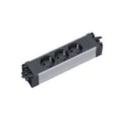 Bachmann STEP ALU Verlängerungskabel 3 AC-Ausgänge Schwarz