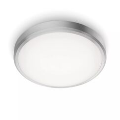 Philips by Signify Philips Deckenleuchte Doris 17W, 4000K, IP44, nickel