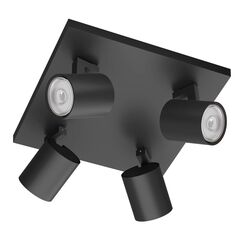 Philips by Signify Philips Aufbauspot MyLiving Runner, 4 x GU10, 20W, Schwarz