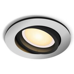 Philips 929003811001 Smart Lighting Intelligenter Einbaustrahler Bluetooth 4,2 W, Farbe: Aluminium