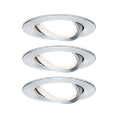 Paulmann EBL Set Nova Coin schwenkbar 3x6W 2700K 230V Alu gedreht