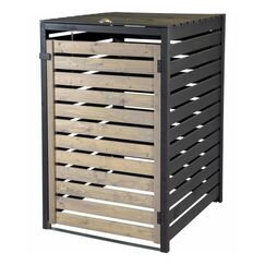 Dobar 93903FSCE Mülleimer-Zubehör Grau, Holz