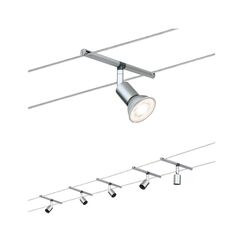 Paulmann Seilsystem Spice SaltLED Basisset GU5,3 max. 5x10W dimmbar 230/12V Chrom mat