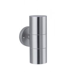Paulmann LED Aussenwandleuchte Flame IP44 60mm max. 2x10W 230V Edelstahl gebürstet
