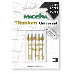 Madeira 9459T Nähnadel 5 Stück(e) Nähmaschine Titan Kugelschreibernadel