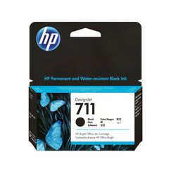 HP 711 Schwarz DesignJet Tintenpatrone, 38 ml